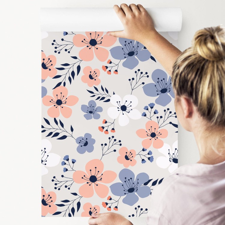 Tapeta Kolorowe Wiosenne Kwiaty