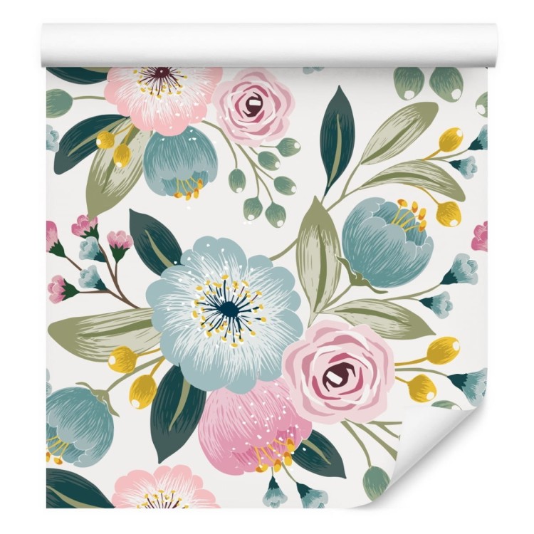 Tapeta Kolorowe Wiosenne Kwiaty