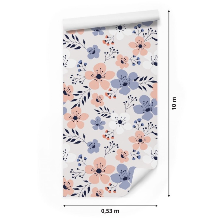 Tapeta Kolorowe Wiosenne Kwiaty