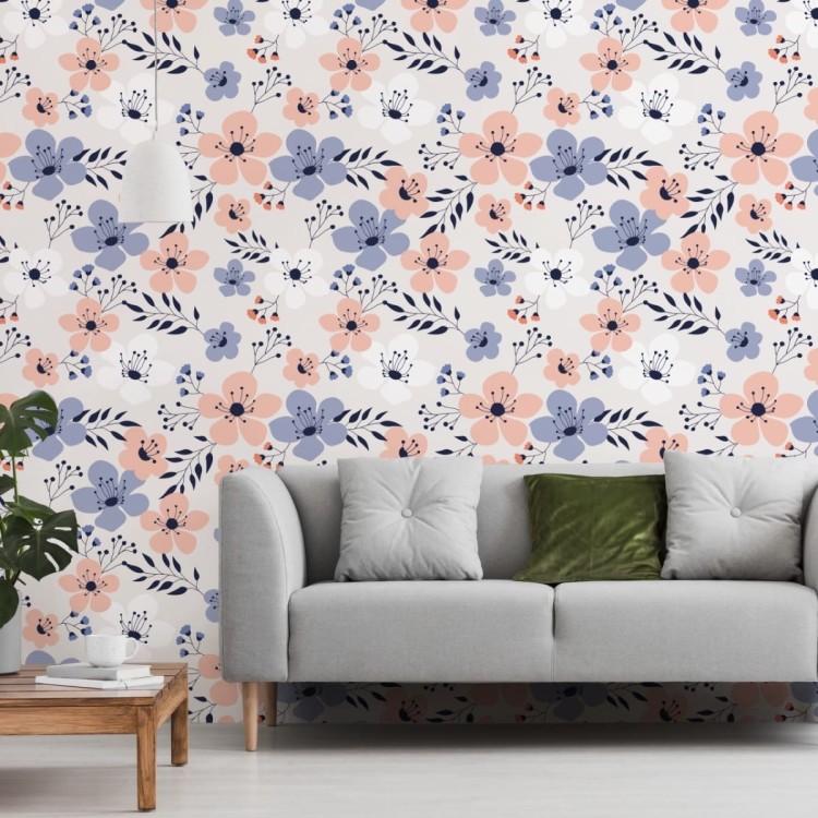 Tapeta Kolorowe Wiosenne Kwiaty