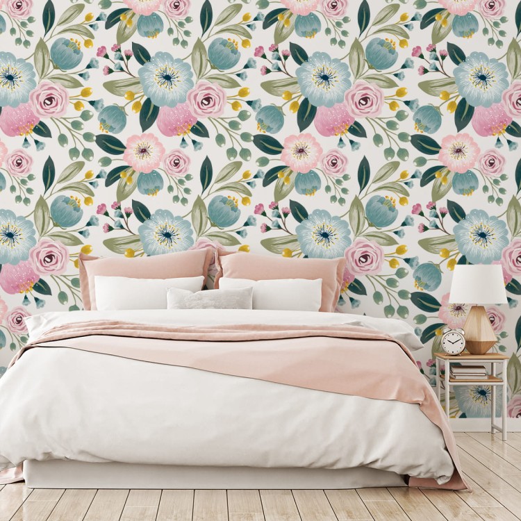 Tapeta Kolorowe Wiosenne Kwiaty