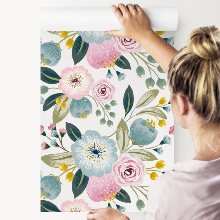 Tapeta Kolorowe Wiosenne Kwiaty