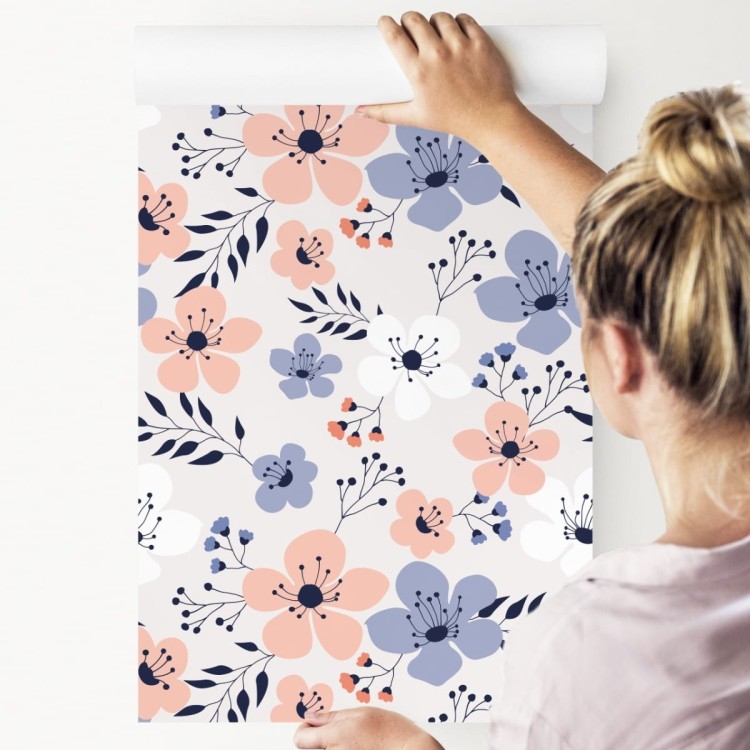 Tapeta Kolorowe Wiosenne Kwiaty