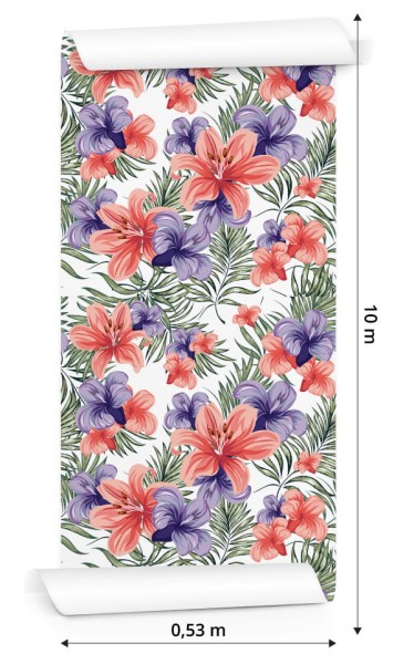 Tapeta Kolorowe Wiosenne Kwiaty