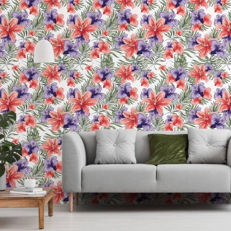 Tapeta Kolorowe Wiosenne Kwiaty