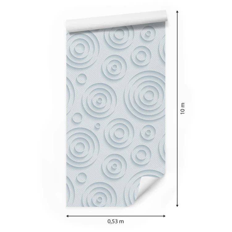 Tapeta Geometryczna 3D, Nowoczesna, Do Salonu