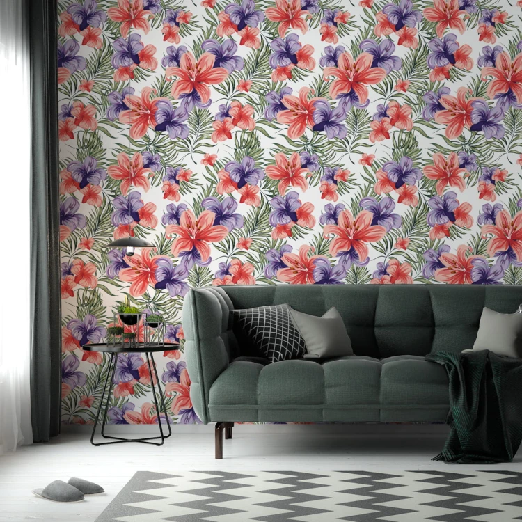 Tapeta Kolorowe Wiosenne Kwiaty