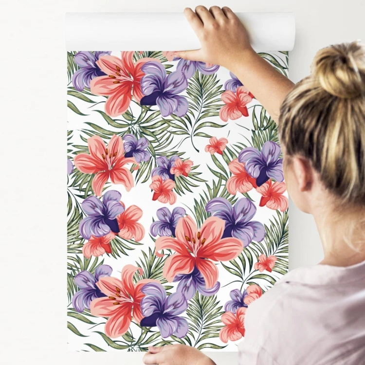 Tapeta Kolorowe Wiosenne Kwiaty