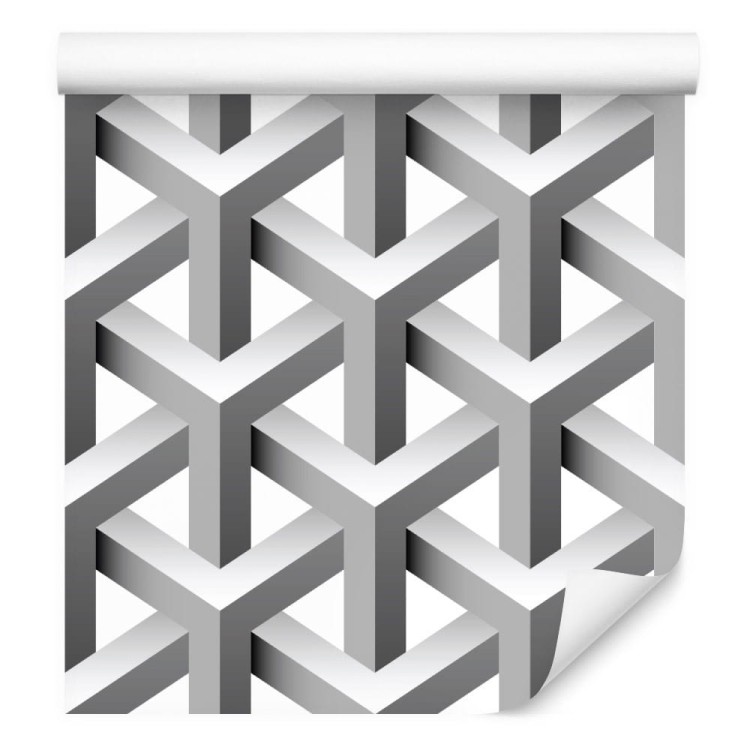 Tapeta Geometryczna, Efekt 3D, Z Głębią, Do Salonu