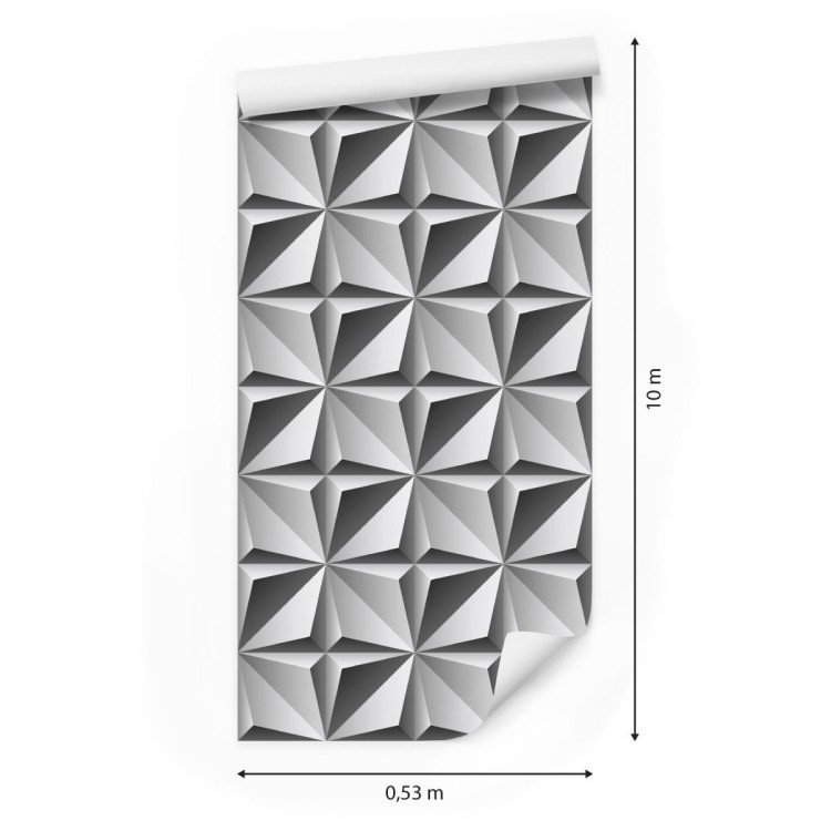 Tapeta Optyczna 3D, Figury Geometryczne, Do Salonu