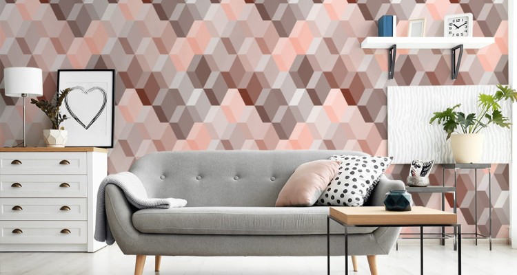 Tapeta 3D - Modernistyczny Wzór Geometryczny
