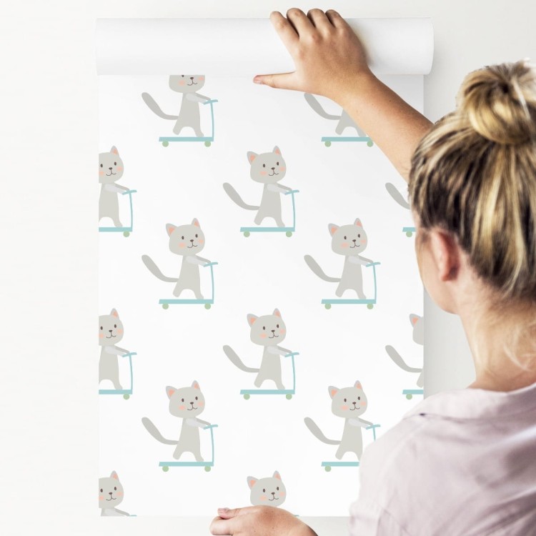 Tapeta Kotki Na Hulajnogach