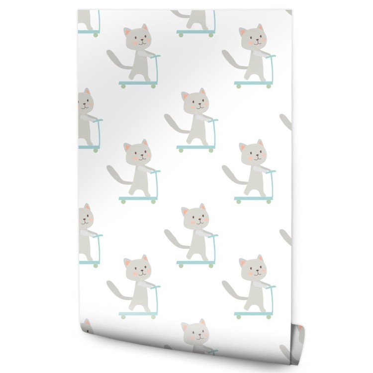 Tapeta Kotki Na Hulajnogach