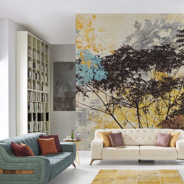 Fototapeta Malowane Drzewa Vintage