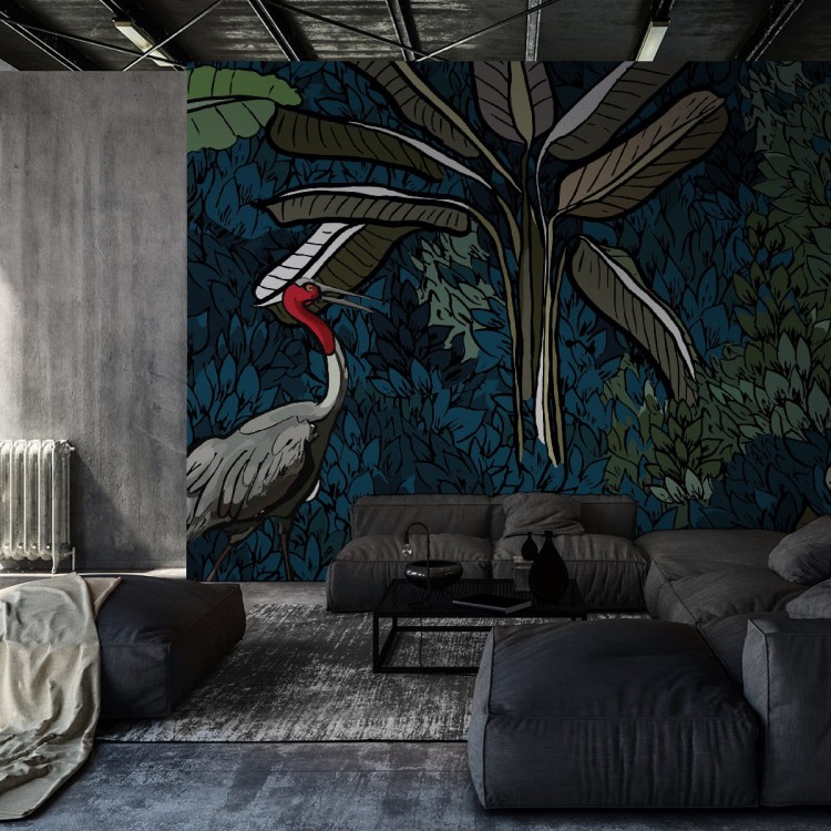 Fototapeta Żurawie Pośród Liści