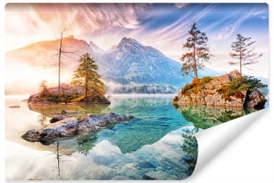 Fototapeta Jezioro Hintersee W Bawarii W Niemczech