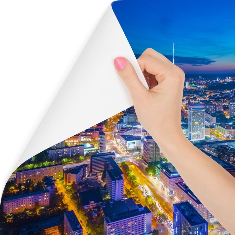 Fototapeta Berlin Z Lotu Ptaka Nocą