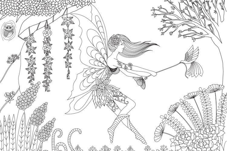 Fototapeta Wróżka I Kwiaty