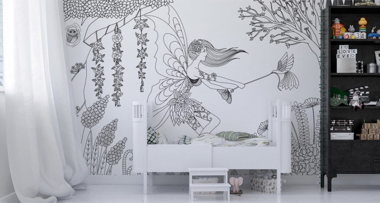 Fototapeta Wróżka I Kwiaty