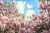 Fototapeta Kolorowa Kwitnąca Magnolia