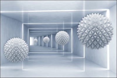 Fototapeta Kule 3D W Tunelu