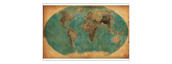 Fototapeta Stara Mapa Świata