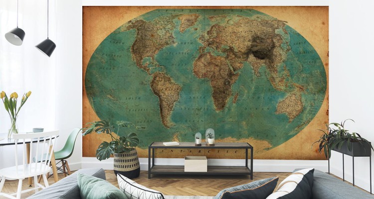 Fototapeta Stara Mapa Świata