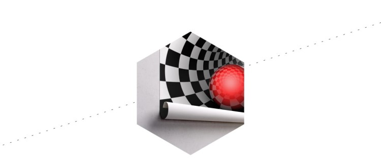 Fototapeta 3D Tunel - Szachownica