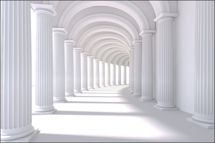 Fototapeta 3D Tunel - Kolumny
