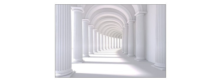 Fototapeta 3D Tunel - Kolumny