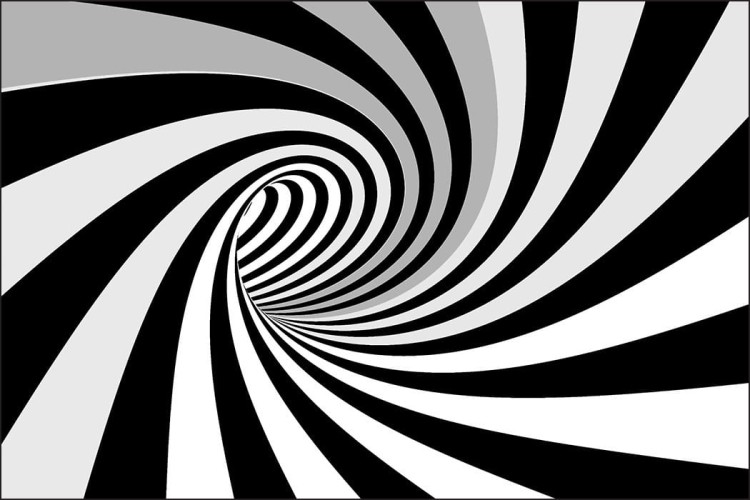 Fototapeta 3D Tunel-Czarno-Biała
