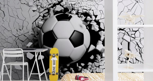 Fototapeta Piłka Nożna - Efekt 3D