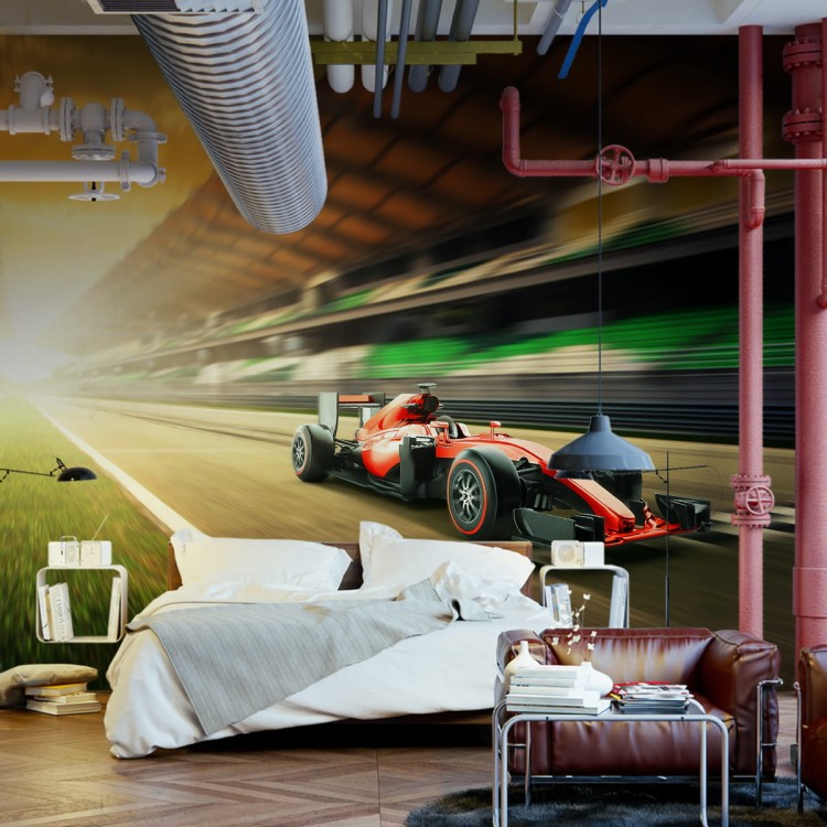 Fototapeta Bolid F1 Na Lini Finiszu
