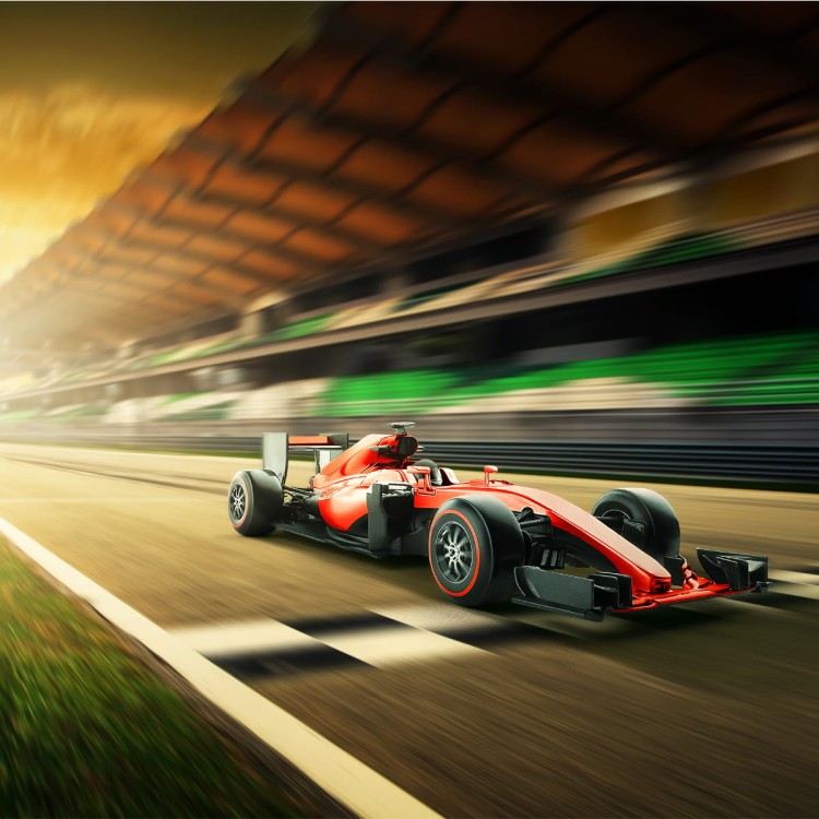 Fototapeta Bolid F1 Na Lini Finiszu