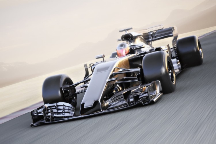 Fototapeta Bolid F1 W Ruchu