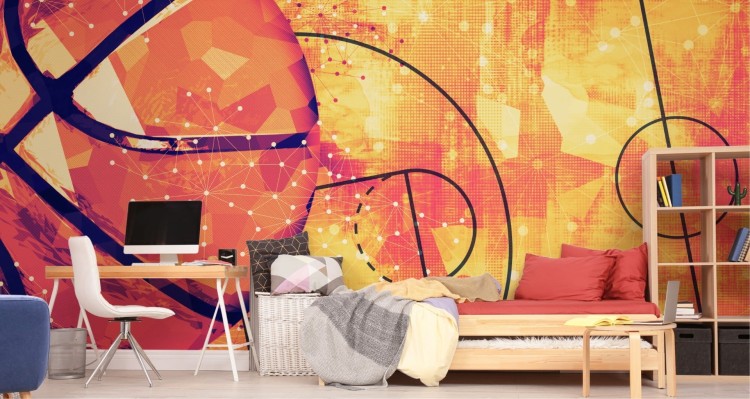 Fototapeta Abstrakcyjne Boisko Do Koszykówki