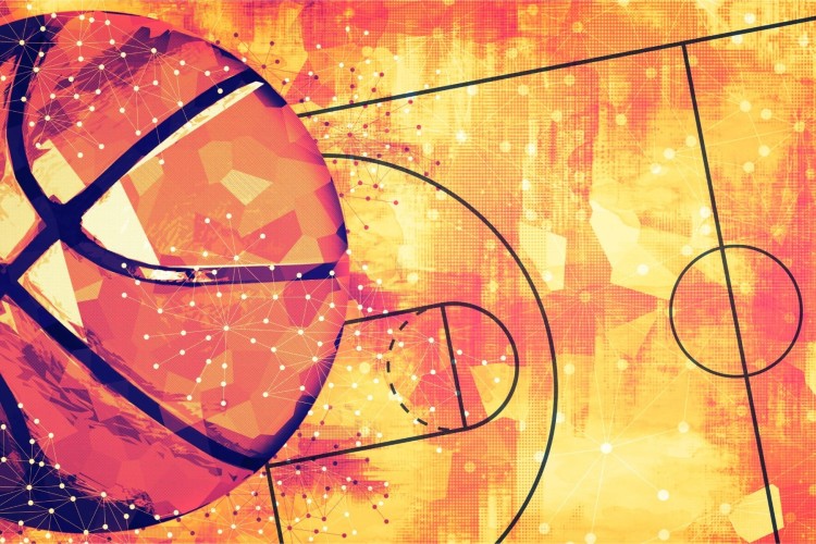 Fototapeta Abstrakcyjne Boisko Do Koszykówki