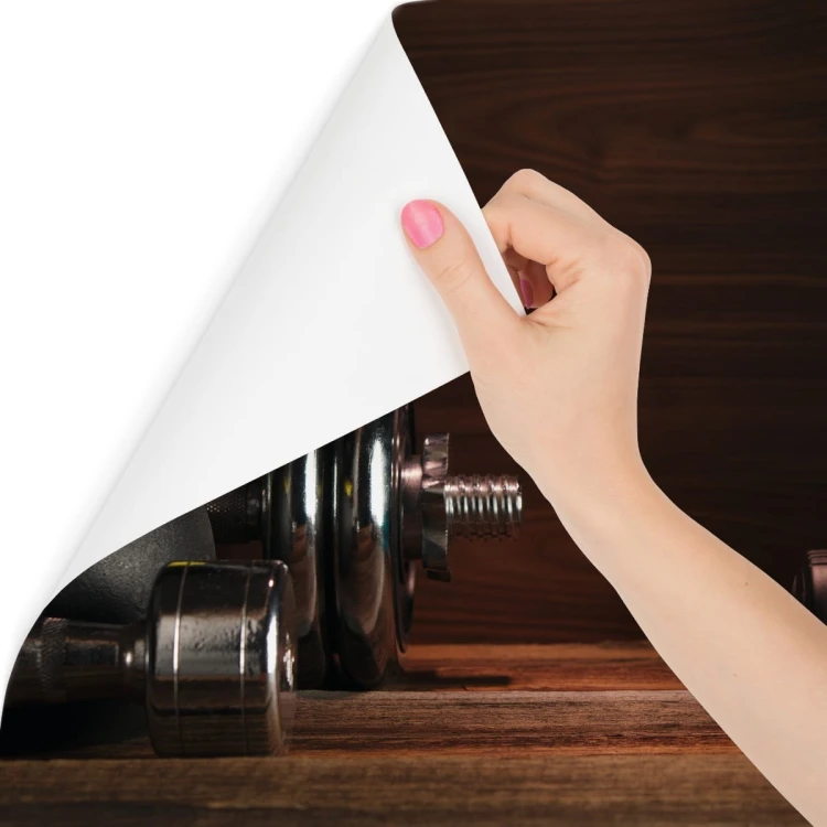 Fototapeta Sprzęt Sportowy Na Tle Desek