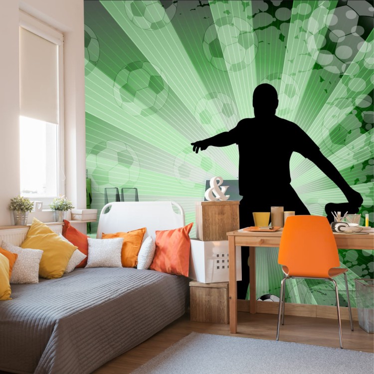 Fototapeta Sylwetka Piłkarza