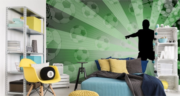 Fototapeta Sylwetka Piłkarza