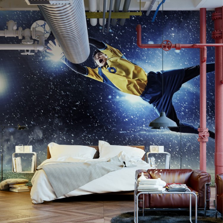 Fototapeta Bramkarz W Locie