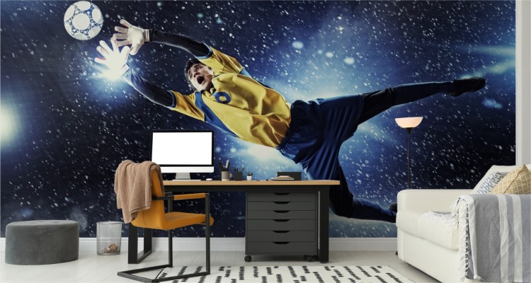 Fototapeta Bramkarz W Locie