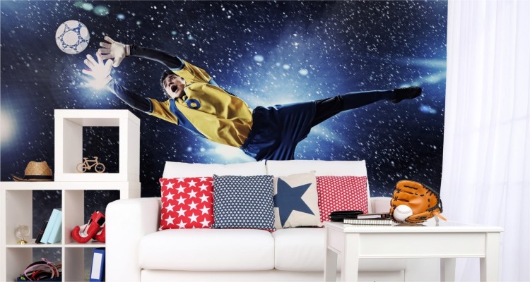 Fototapeta Bramkarz W Locie