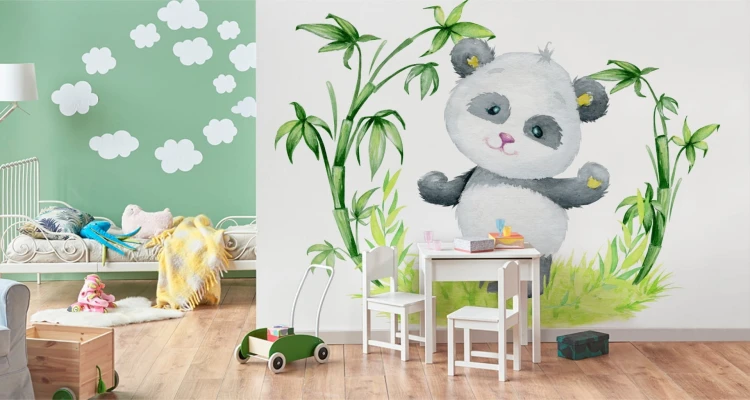 Fototapeta Panda I Bambus