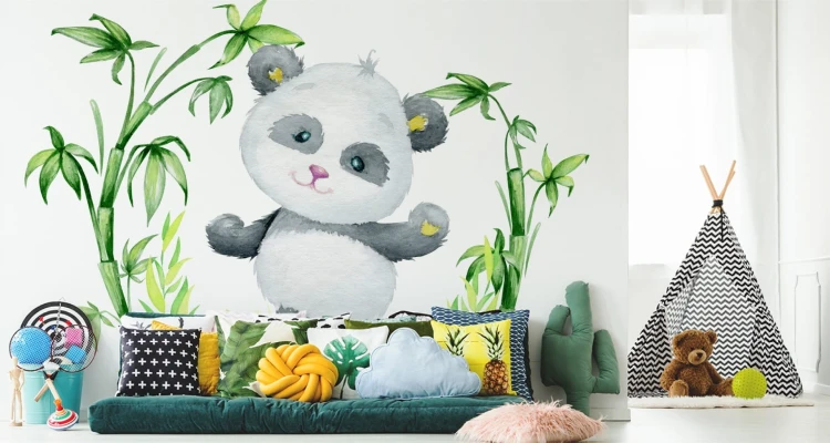 Fototapeta Panda I Bambus