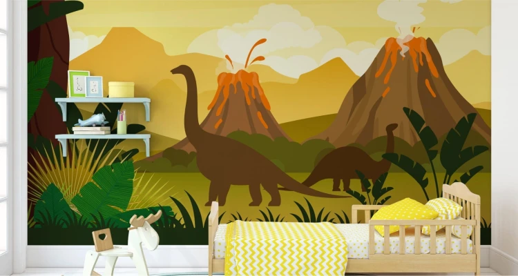 Fototapeta Dinozaury I Pejzaż