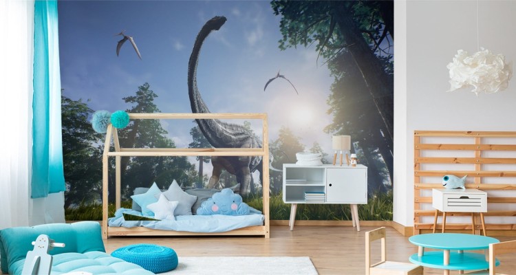 Fototapeta Realistyczny Dinozaur W Słońcu