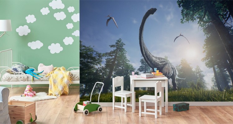 Fototapeta Realistyczny Dinozaur W Słońcu