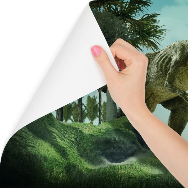 Fototapeta Realistyczny Dinozaur W Zieleni