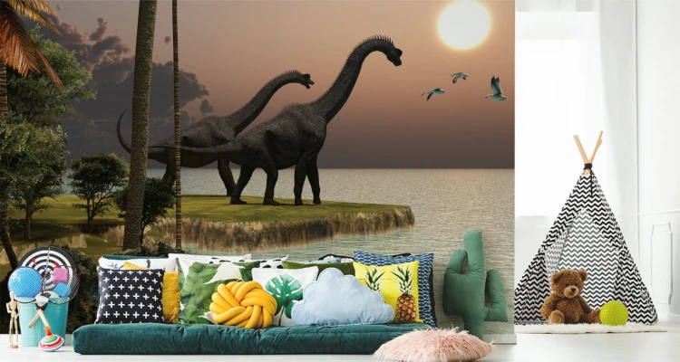 Fototapeta Dinozaury Nad Wodą